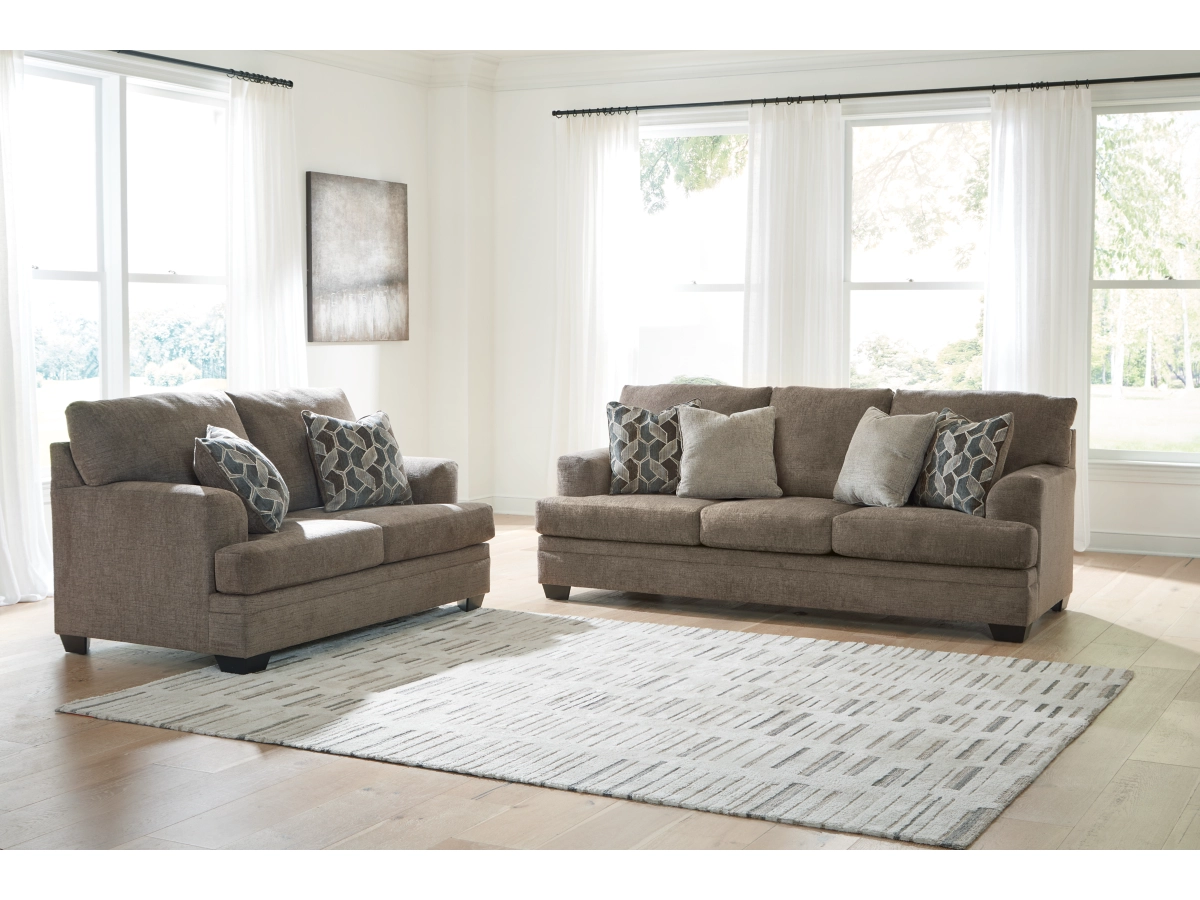 Stonemeade Nutmeg Sofa and Loveseat