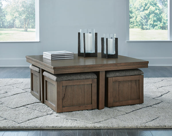 Boardernest Coffee Table with 4 Stools