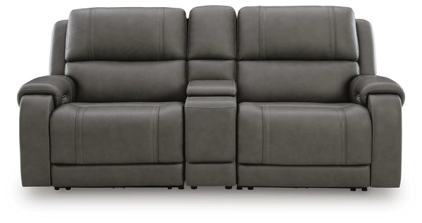 5Z - Pittson Power Reclining Sectional Loveseat with Console