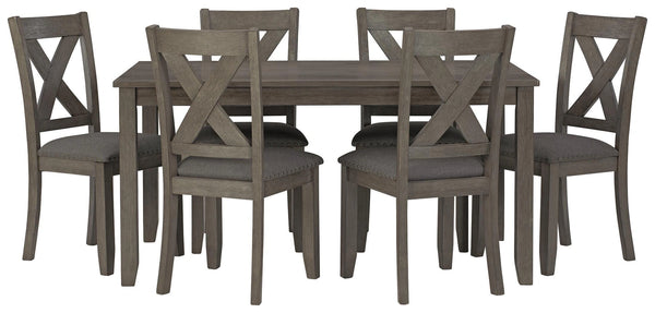 Caitbrook Dining Table and Chairs (Set of 7)