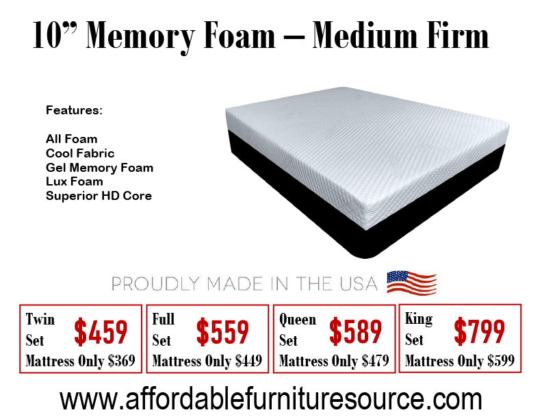 10" Memory Foam Mattress