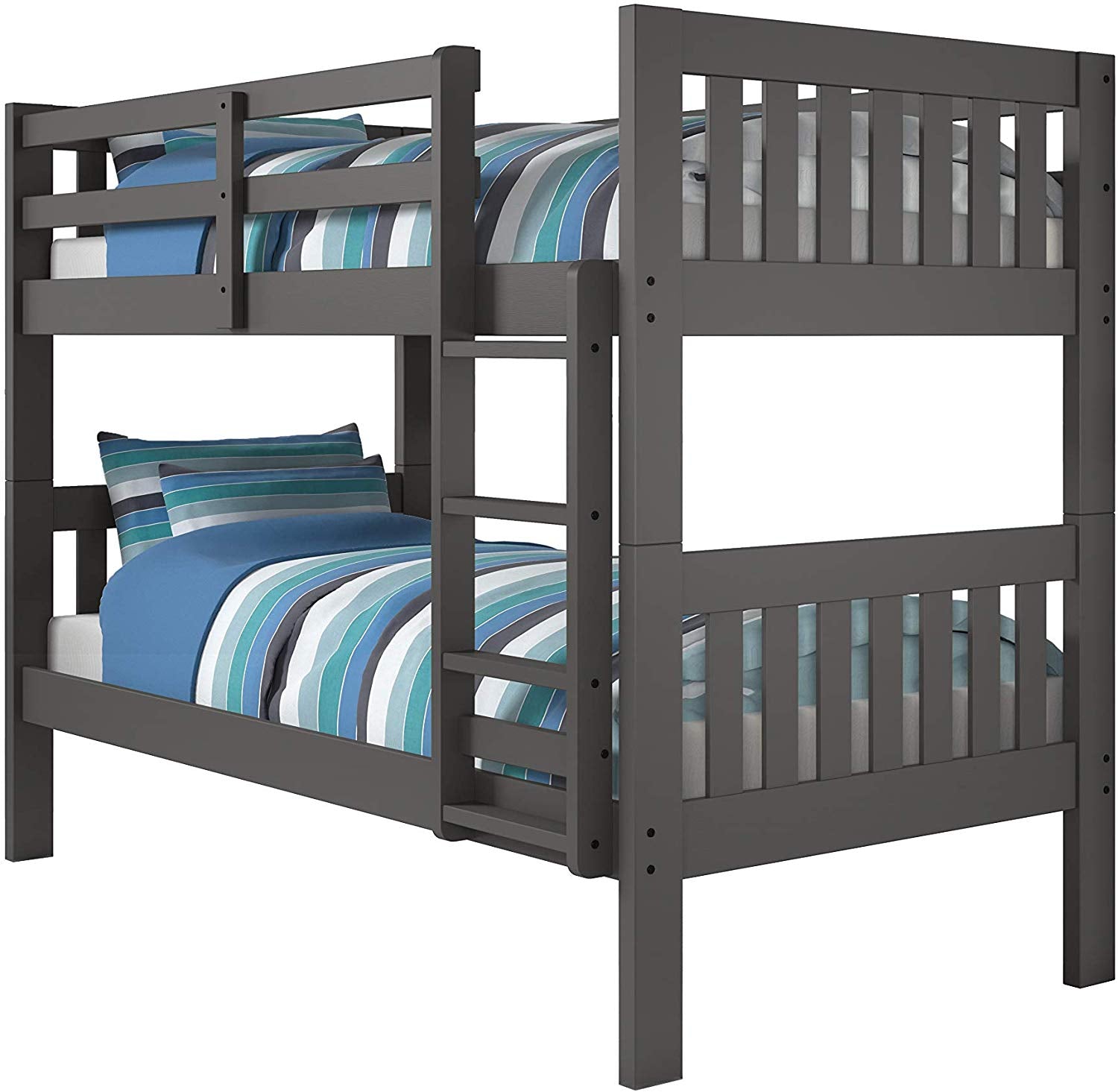 Twin/Twin Size Bunk Bed Grey