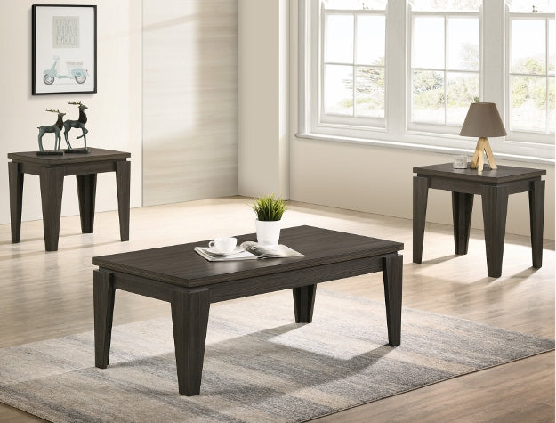 Della Grey Coffee and End Table Occasional Set
