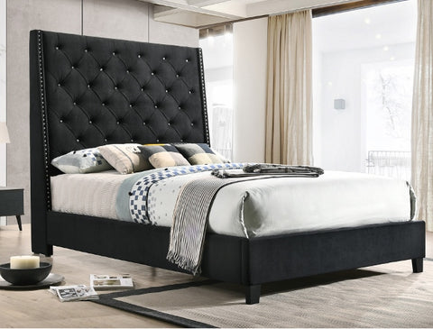 Clearance Eva Grey Queen Size Bed – Affordable Furniture Source