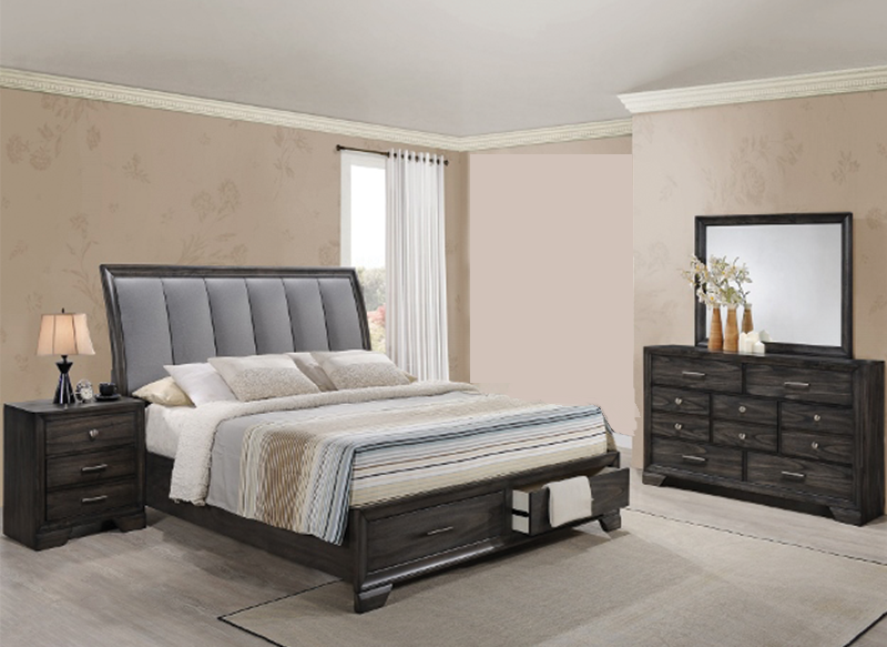 Jaymes Storage Platform 4 Piece Bedroom Set