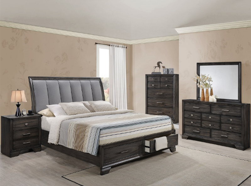 Jaymes Storage Platform 5 Piece Bedroom Set