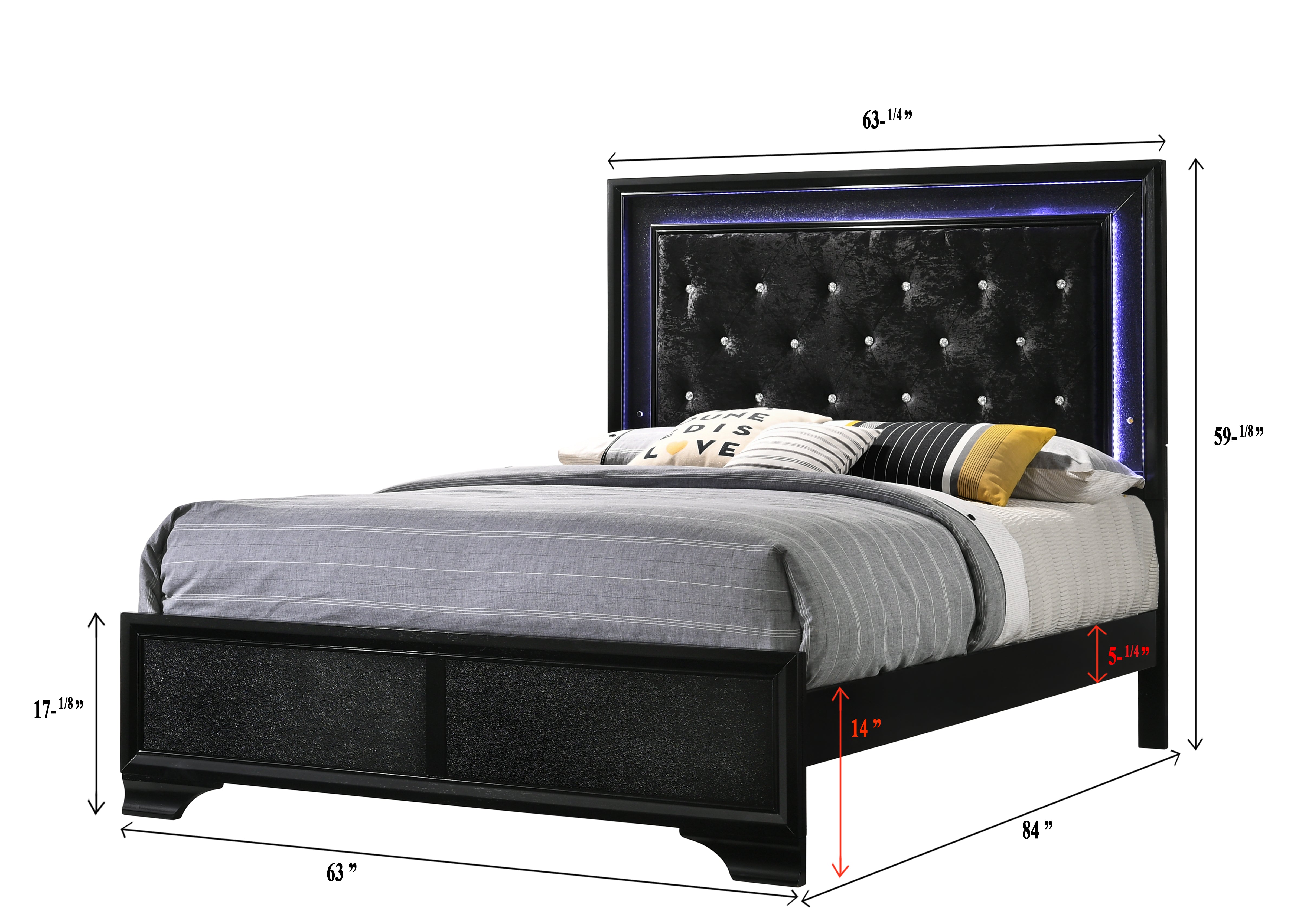 Lyssa Black Bed