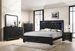 Lyssa 5 Piece Bedroom Set Black