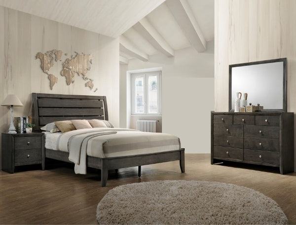 Evan Grey 4 Piece Bedroom Set