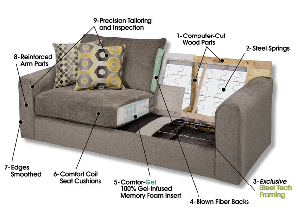 Hooten Sofa and Loveseat