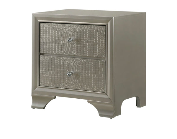 Lyssa Silver Nightstand